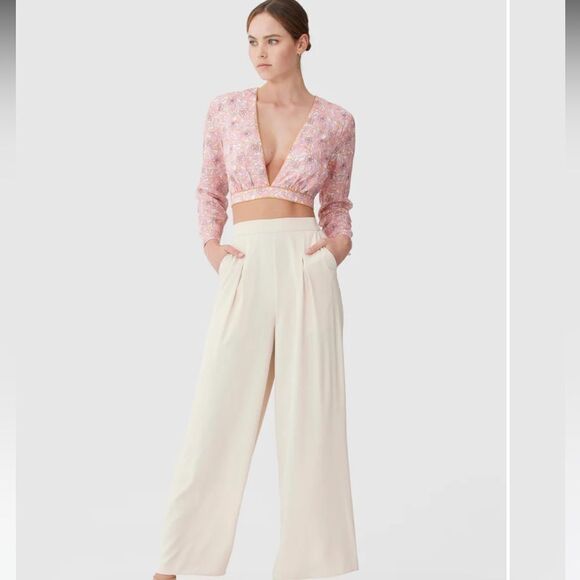 Keepsake the label long sleeve V neck crop top size XS - Picture 4 of 16